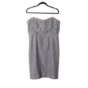 J Crew Sleeveless lace cocktail dress.